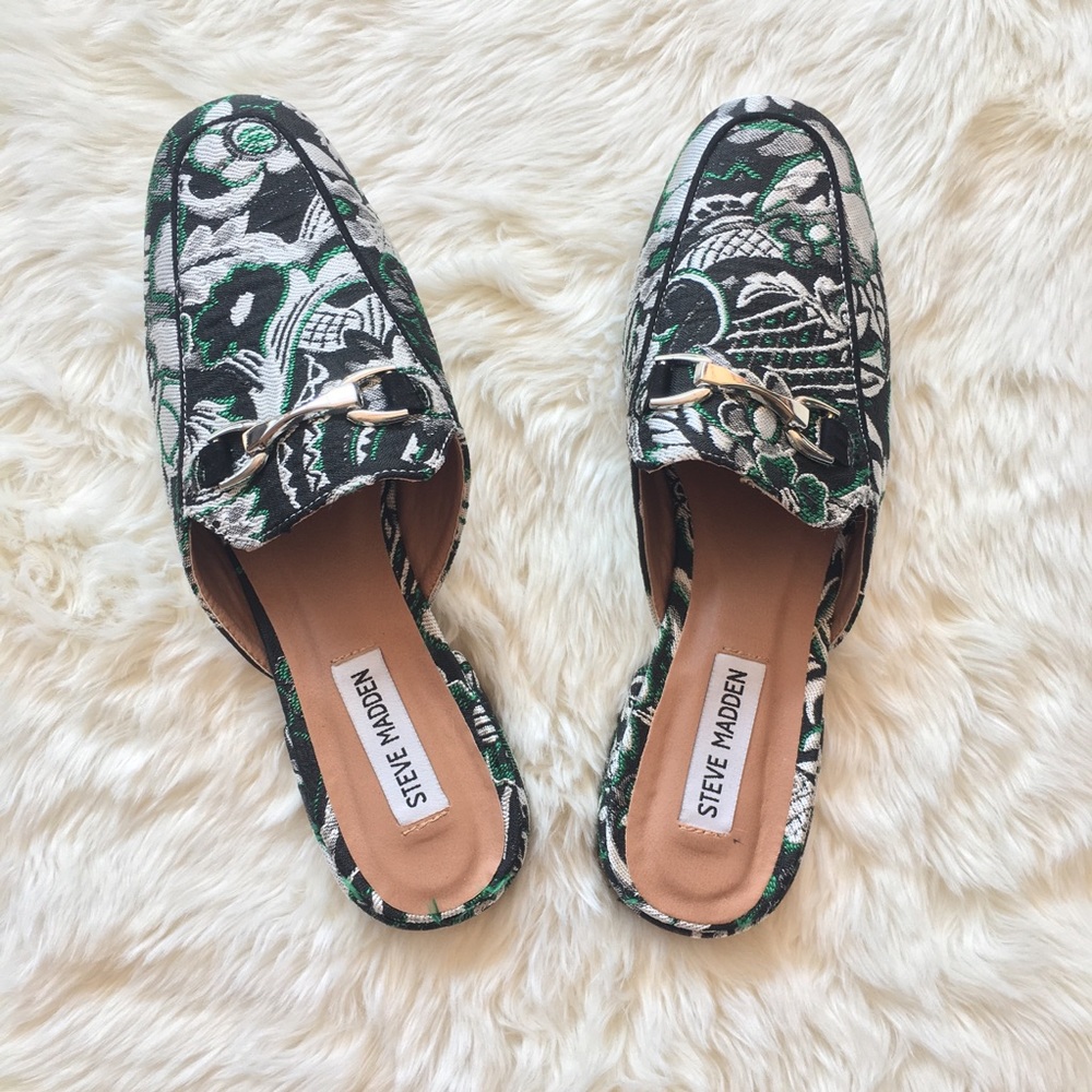 Green and Black Mules